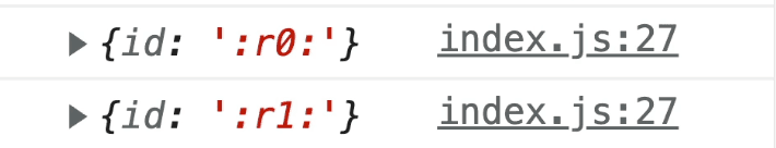 React.useId() example